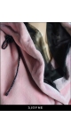 Elegancki szlafrok damski pudrowo różowy z kapturem i siateczką Sjofne oryginalne szlafroki Sklep internetowy
